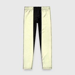 Детские легинсы Color black beige line