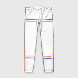 Леггинсы для девочки Neon white orange blue, цвет: 3D-принт