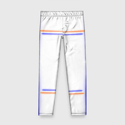 Леггинсы для девочки Neon white orange light blue, цвет: 3D-принт