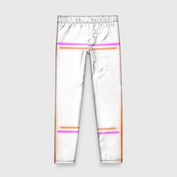 Детские легинсы Neon white orange pink