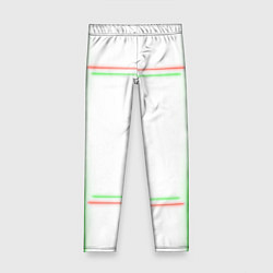 Леггинсы для девочки Neon light green red, цвет: 3D-принт