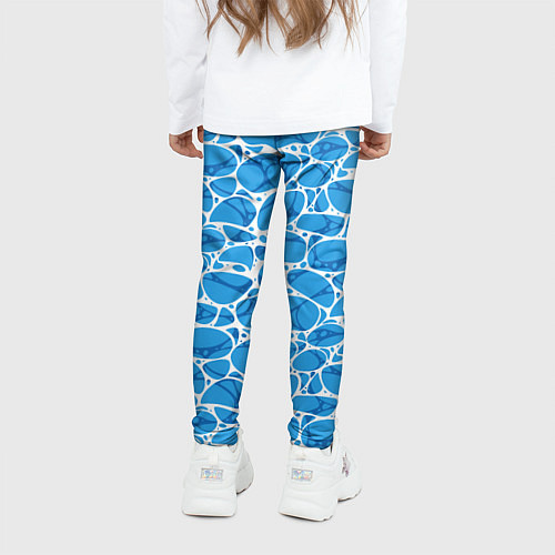 Детские легинсы Волновая рябь на поверхности воды паттерн / 3D-принт – фото 4