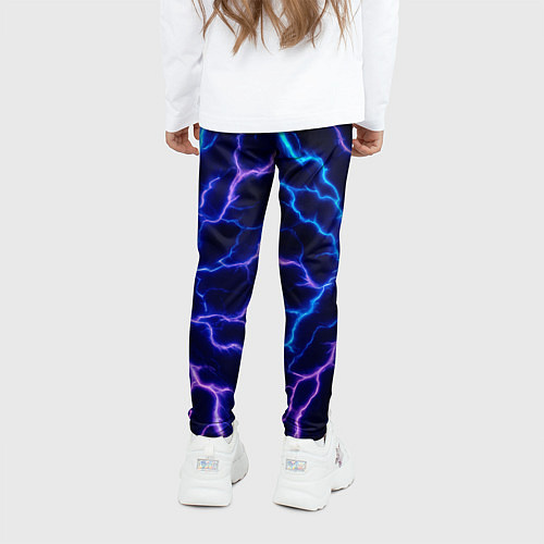 Детские легинсы Разряд молнии текстура / 3D-принт – фото 4