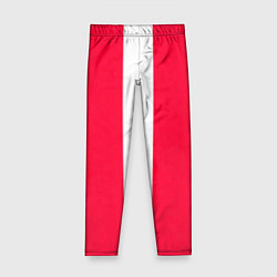 Детские легинсы Color red white line