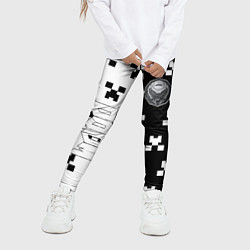 Леггинсы для девочки Doom x minecraft pattern, цвет: 3D-принт — фото 2