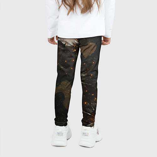 Детские легинсы Камуфляж со следами от пуль / 3D-принт – фото 4