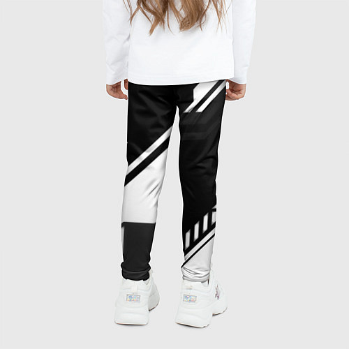 Детские легинсы Doom geometry black / 3D-принт – фото 4