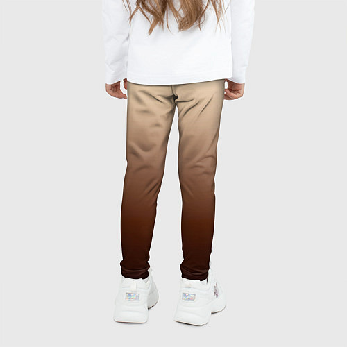 Детские легинсы Мокко мусс омбре / 3D-принт – фото 4