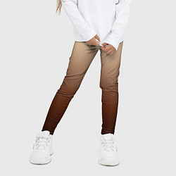 Леггинсы для девочки Мокко мусс омбре, цвет: 3D-принт — фото 2