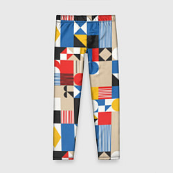 Леггинсы для девочки Геометрический балаган, цвет: 3D-принт
