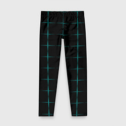 Детские легинсы Color black blue crosses