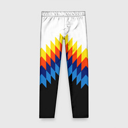 Леггинсы для девочки Олдскульный паттерн, цвет: 3D-принт