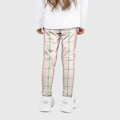 Детские легинсы Color white stripes / 3D-принт – фото 4