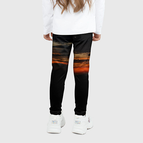 Детские легинсы Закат на плато / 3D-принт – фото 4