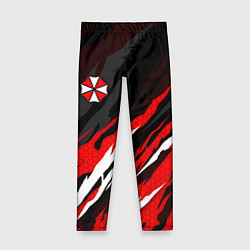 Леггинсы для девочки Umbrella - красное пламя, цвет: 3D-принт