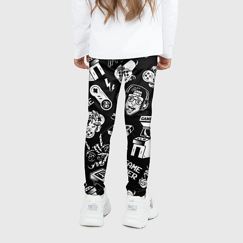Детские легинсы Retro gamer pattern / 3D-принт – фото 4