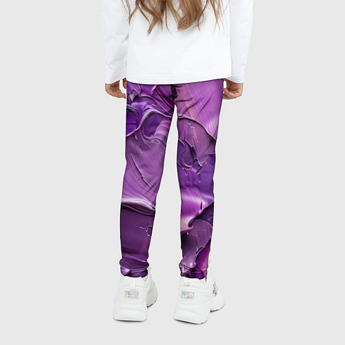 Детские легинсы Краска импасто / 3D-принт – фото 4