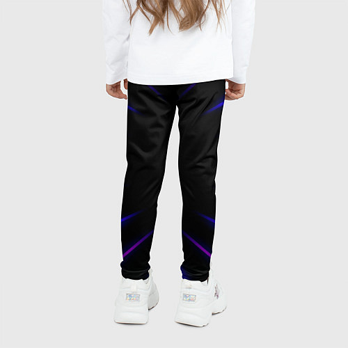 Детские легинсы Color black neon / 3D-принт – фото 4