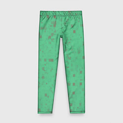 Леггинсы для девочки Color green brown, цвет: 3D-принт