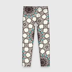 Детские легинсы Калейдоскоп из цветочных звезд