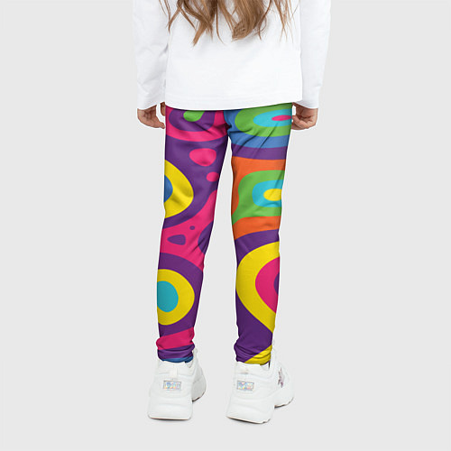 Детские легинсы Abstract tac / 3D-принт – фото 4