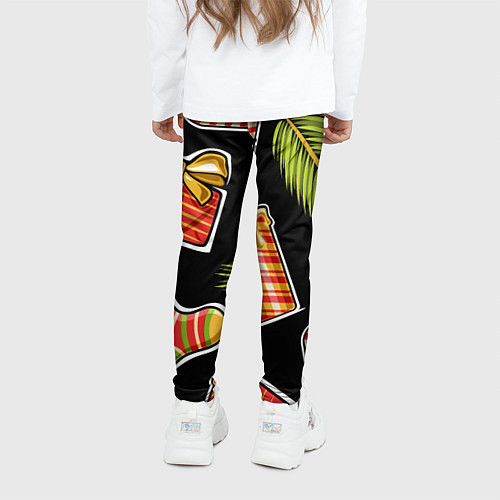 Детские легинсы Рождественский вайб / 3D-принт – фото 4