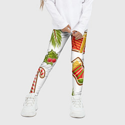 Леггинсы для девочки Рождественский вайб, цвет: 3D-принт — фото 2