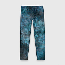 Леггинсы для девочки Абстракция - dark blue, цвет: 3D-принт