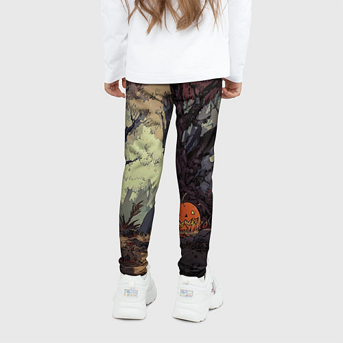 Детские легинсы Призрачный лес / 3D-принт – фото 4