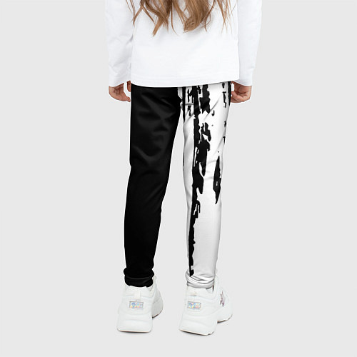 Детские легинсы Tottenham Hotspur белые краски / 3D-принт – фото 4