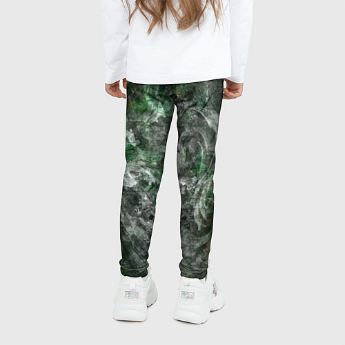 Детские легинсы Абстракция - acid boom / 3D-принт – фото 4