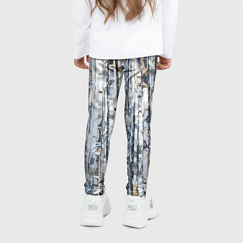 Детские легинсы Новогодний дождик / 3D-принт – фото 4