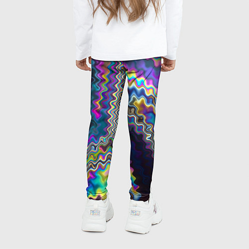 Детские легинсы Абстракция переливы / 3D-принт – фото 4