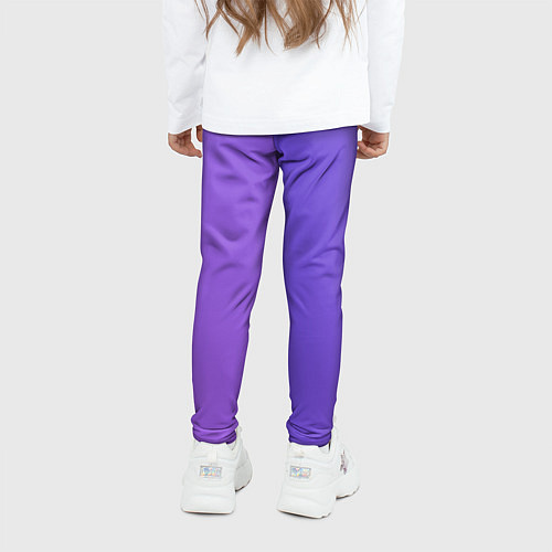 Детские легинсы Color purple gradient / 3D-принт – фото 4