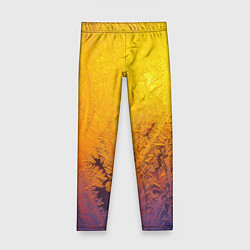 Детские легинсы Узоры золотистого инея
