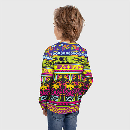 Детский лонгслив Мексика / 3D-принт – фото 4