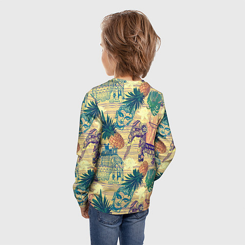 Детский лонгслив Индия 2 / 3D-принт – фото 4