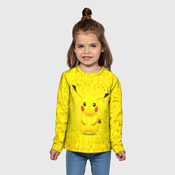 Лонгслив детский Pikachu цвета 3D-принт — фото 2
