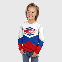 Лонгслив детский Россия 2016, цвет: 3D-принт — фото 2