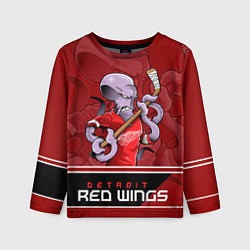 Лонгслив детский Detroit Red Wings, цвет: 3D-принт