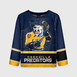 Лонгслив детский Nashville Predators, цвет: 3D-принт