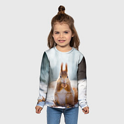 Лонгслив детский Лесной грызун, цвет: 3D-принт — фото 2