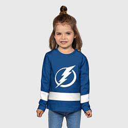 Лонгслив детский Tampa Bay Lightning, цвет: 3D-принт — фото 2