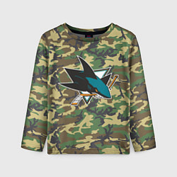 Лонгслив детский Sharks Camouflage, цвет: 3D-принт