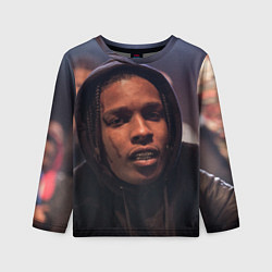 Лонгслив детский ASAP Rocky: Black Hip-Hop, цвет: 3D-принт