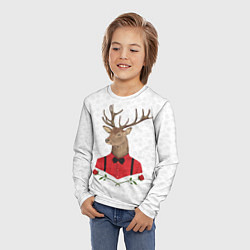Лонгслив детский Christmas Deer, цвет: 3D-принт — фото 2
