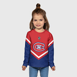 Лонгслив детский NHL: Montreal Canadiens, цвет: 3D-принт — фото 2