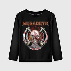 Лонгслив детский Megadeth: Skull in chains, цвет: 3D-принт