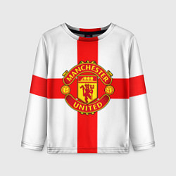 Лонгслив детский Manchester Utd: England, цвет: 3D-принт