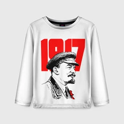 Лонгслив детский Ленин 1917, цвет: 3D-принт